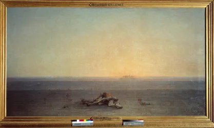 Sahara signifie aussi désert. Peinture de Gustave Guillaumet (1840-1887)