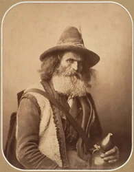 [Un musicien de rue italien], vers 1856