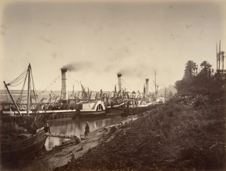 Fête de S. A. Ismaïl Pacha à bord des bateaux de LL. A A. les princes, janvier 1867