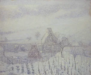 Tempête de neige à Hedouville