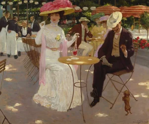 Scène de café