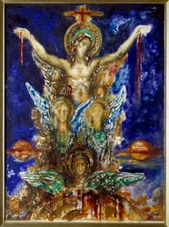 Christ Rédempteur Aquarelle par Gustave Moreau