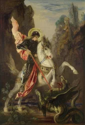 Saint Georges et le dragon. 1889-90