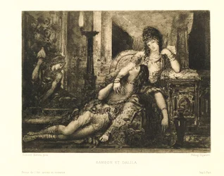 Samson et Dalila par Gustave Moreau, héliographie