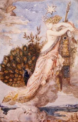 Paon se plaignant à Junon, par Gustave Moreau (1826-1898)