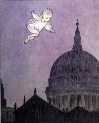 Illustration pour « La storia di Peter Pan », fable de James Matthew Barrie
