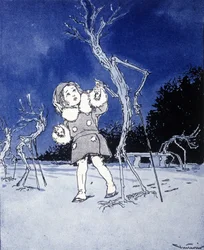 Illustration pour « La storia di Peter Pan », fable de James Matthew Barrie (JM ou J. M. Barrie)