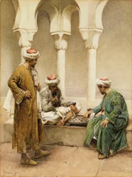 Arabes jouant aux échecs