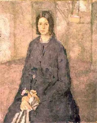 Fille Tenant une Rose, c.1915-25