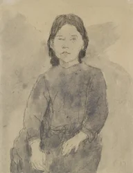 Fille assise (Marie Hamonet ?)