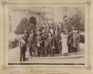 Exposition du millénaire, journalistes - Budapest XIV Fortepan 82827