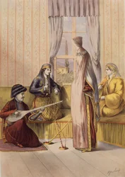 Une mariée arménienne, gravée par Charles Parsons, 1862