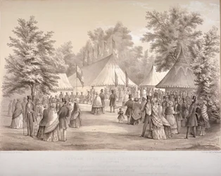 Dîner des constables spéciaux de Clapham, Clapham, Londres, 1848