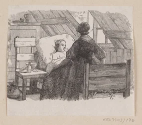 Illustration de "Cinq dans une cosse de pois" dans H.C. Andersen, "Contes et Histoires", Tome 2