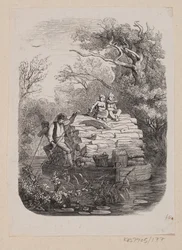 Illustration pour "Ib et petite Christine" dans H.C. Andersen, "Contes et histoires", Tome 2