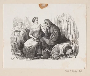 Illustration de "Les Galoshes de la Fortune" dans H.C. Andersen, "Contes et Histoires", Tome 1