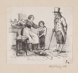 Illustration pour "Le Porc-épic" dans H.C. Andersen, "Contes et Histoires", Tome 1