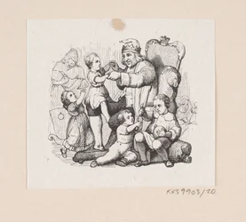Illustration pour "Le compagnon de voyage" dans H.C. Andersen, "Contes et histoires", Tome 1