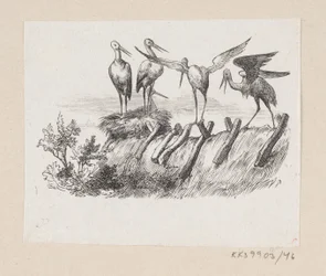 Illustration pour "Les Cigognes" dans H.C. Andersen, "Contes et Histoires", Tome 1