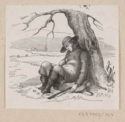 Illustration de "Sous le saule" dans H.C. Andersen, "Contes et histoires", Tome 2