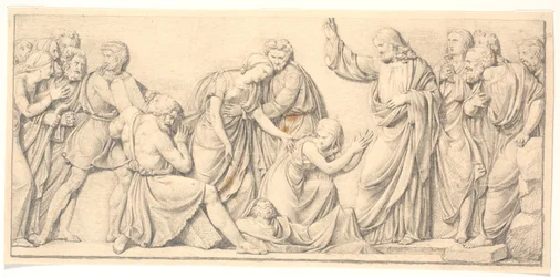 La résurrection de Lazare. Étude pour un relief divergent dans l