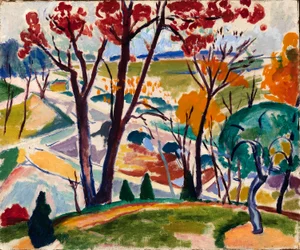 Paysage, pont, Huntingdon Valley