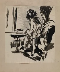 Sans titre (figure assise)
