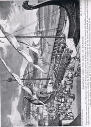 Carausius saisissant la flotte à Boulogne, illustration de 