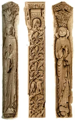 Décoration extérieure de la cathédrale du Mans, Le Mans, France, XVe siècle, 1849