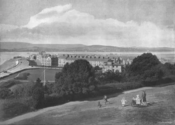 Exmouth depuis le Beacon, vers 1900