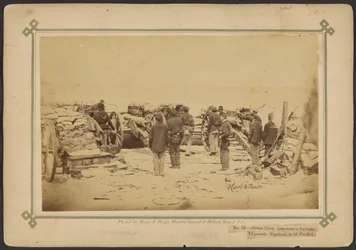 Section Batterie du capitaine Ashcroft, Napoléons de 12 livres, en 2e parallèle.