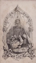 Samuel Pickwick et Alfred Jingle, illustration du roman Les Papiers posthumes du Pickwick Club de Charles Dickens