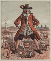 La Grande Armée de Lilliput fait une grande démonstration pour étonner Gulliver