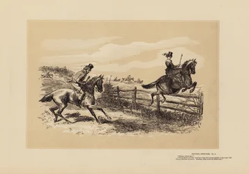 Croquis de chasse, n° 3, Suis mon chef, hein ? (gravure)