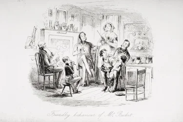 Comportement amical de M. Bucket, illustration de 