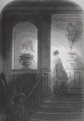 Ombre, illustration tirée de « Bleak House » de Charles Dickens (1812-70), publiée en 1853