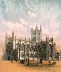 Abbaye de Bath, Somerset, vers 1870