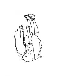 Figure minimaliste inversée