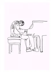 Musicien au piano