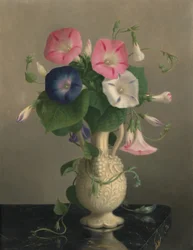 Vase de gloires du matin, s.d. (huile sur bois)