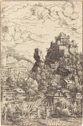 Paysage avec un château