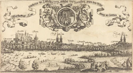 Vue de Nuremberg depuis l