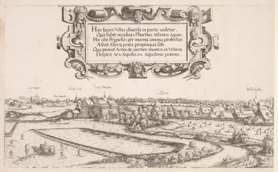 Vue panoramique de Nuremberg: Partie gauche, 1552