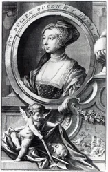 Anne Boleyn, gravée par Jacobus Houbraken