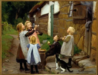 H. A. Brendekilde, bulles de savon