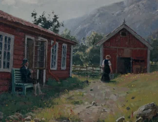 Cour de ferme, Norvège occidentale