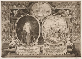 Niels Windet à Grundet et une représentation du Christ sur la croix