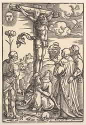 Christ en croix avec la Vierge et les saints Longin, Marie-Madeleine et Jean