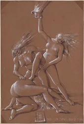 Vœux de Nouvel An avec trois sorcières, 1514
