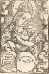 Vierge et Enfant dans les nuages